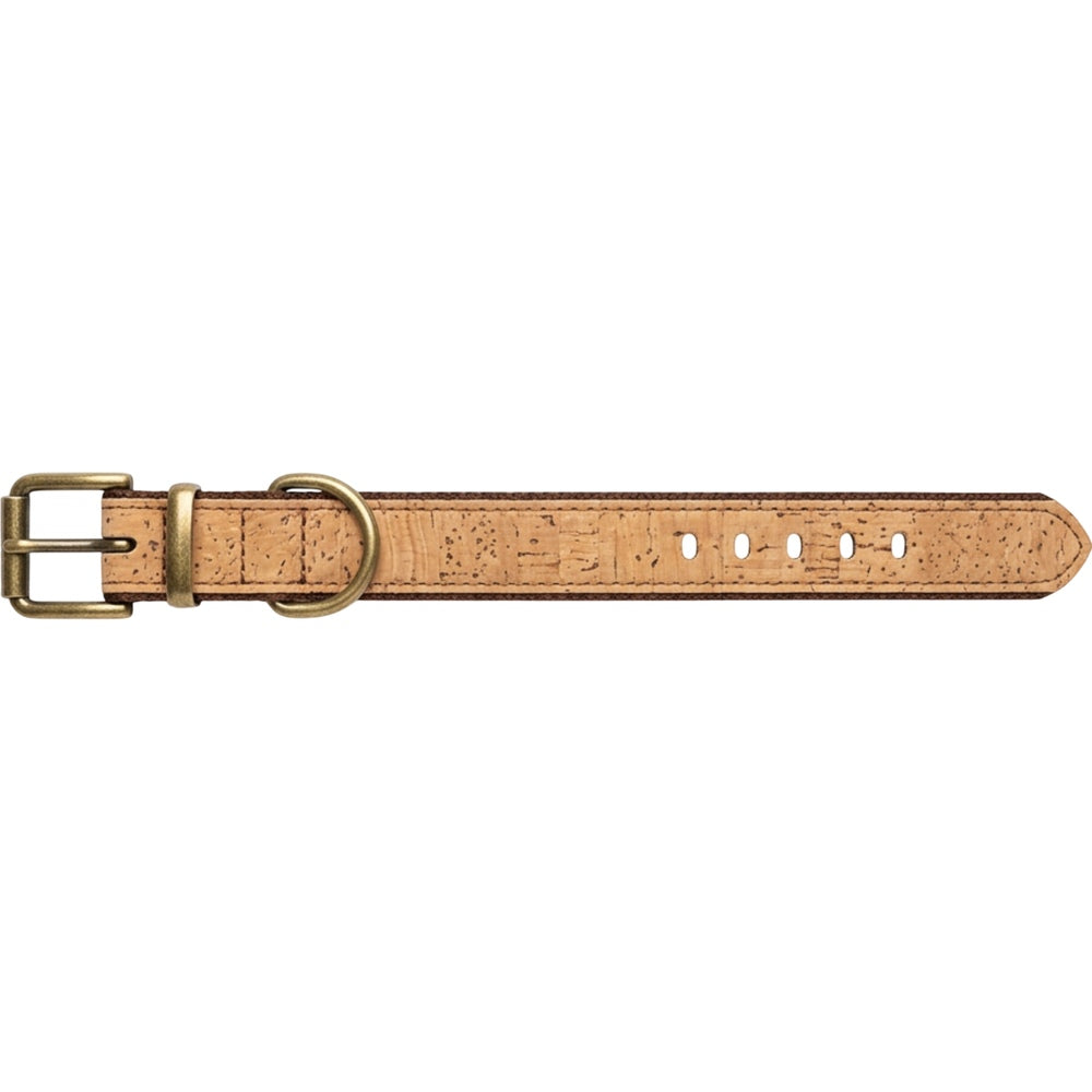 Bosey Cork-Fabric Dog Collar 30–44 cm Antique Brass - Product view