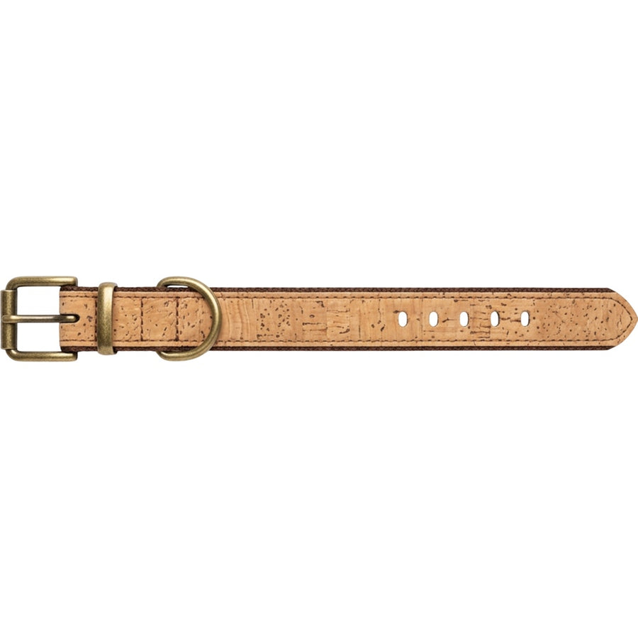 Bosey Cork-Fabric Dog Collar 30–44 cm Antique Brass